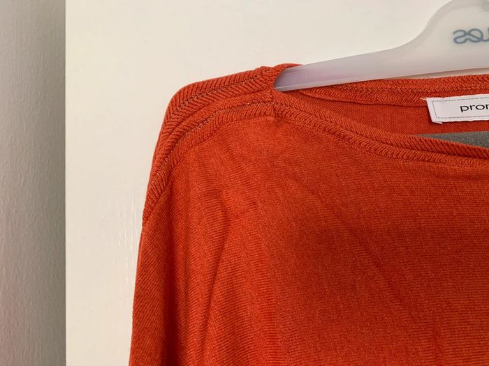 Pull Promod T. S orange - photo numéro 4