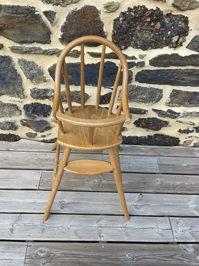 Chaise haute bébé en bois - IKEA Vintage - photo numéro 2