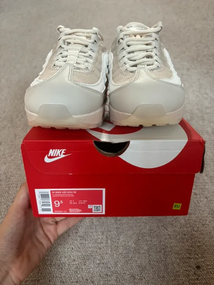 Nike Air max 95 exclu JD Sport big bubble soft pearle - photo numéro 5