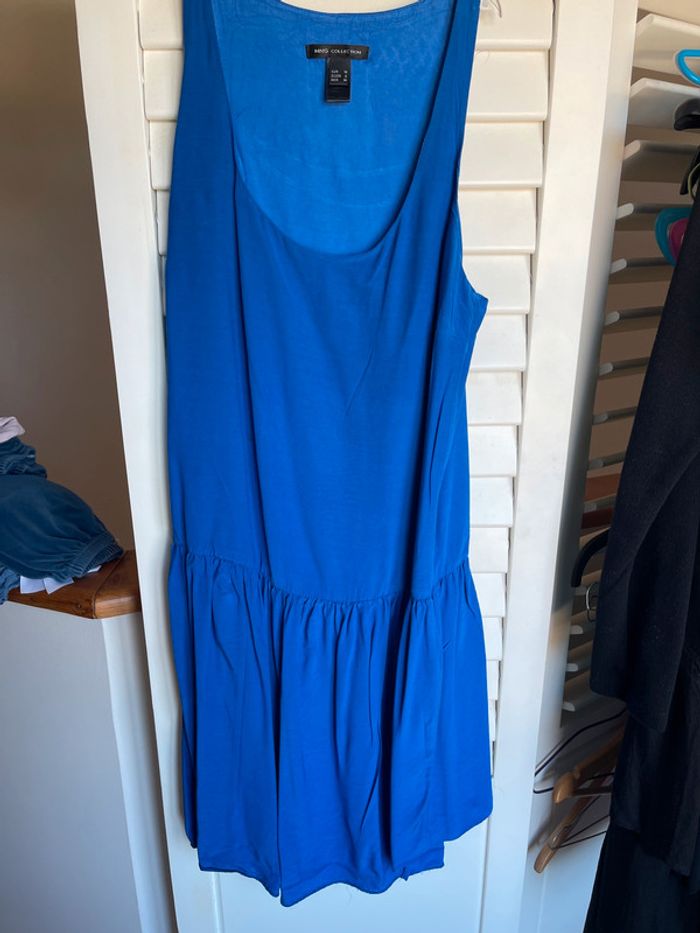 Robe mango bleu électrique t m tbe