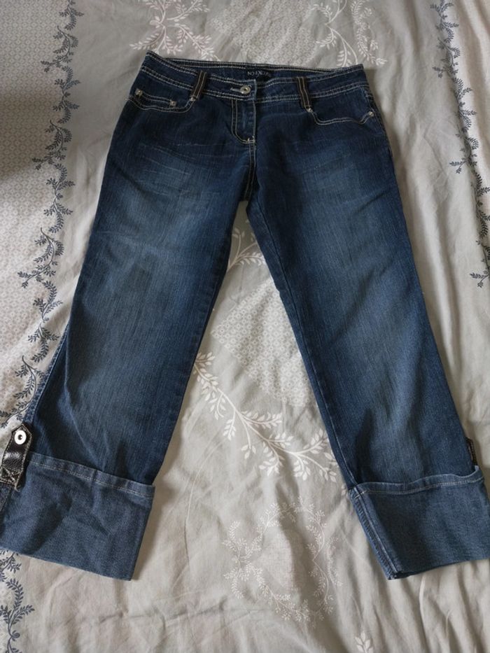 Pantacourt jean taille basse