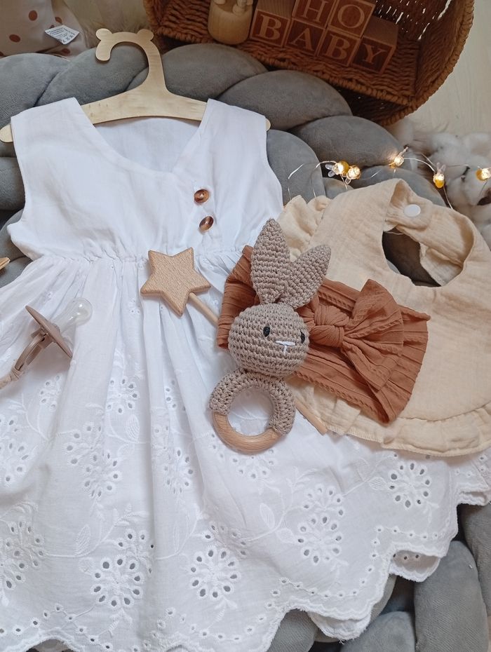 Lot vêtements 6 mois fille été+ accessoires - photo numéro 10