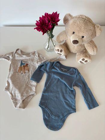 Lot de 2 body manche longue 6 mois