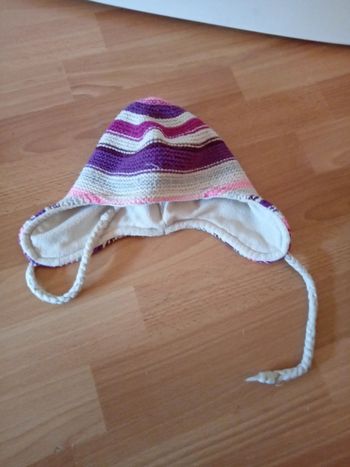 Joli bonnet rose, violet. 50/52. Okaïdi