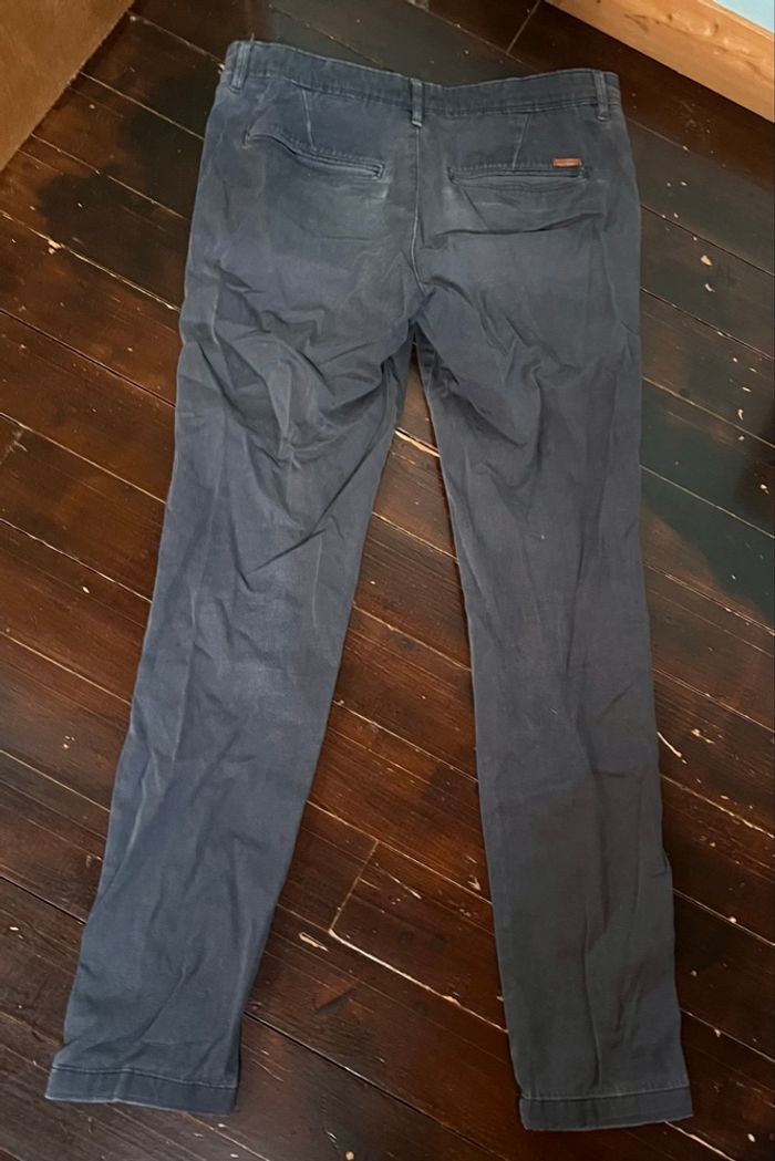 Pantalon Chino Jack & Jones Bleu Marine - photo numéro 3