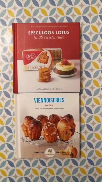 Lot 2 livres cuisine viennoiseries et speculoos