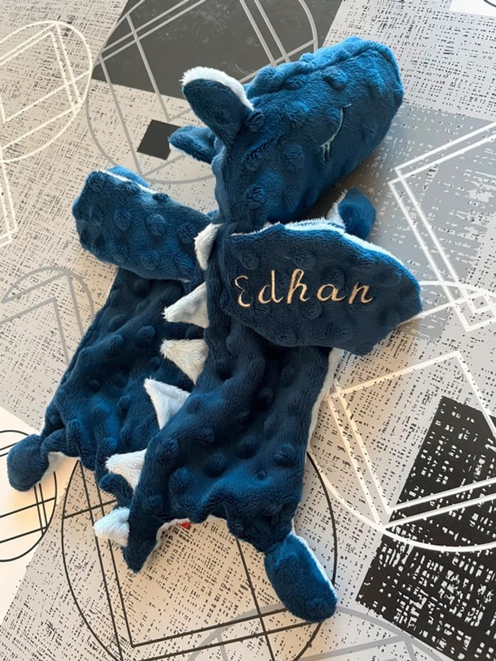 Doudou dragon neuf fait main - photo numéro 12