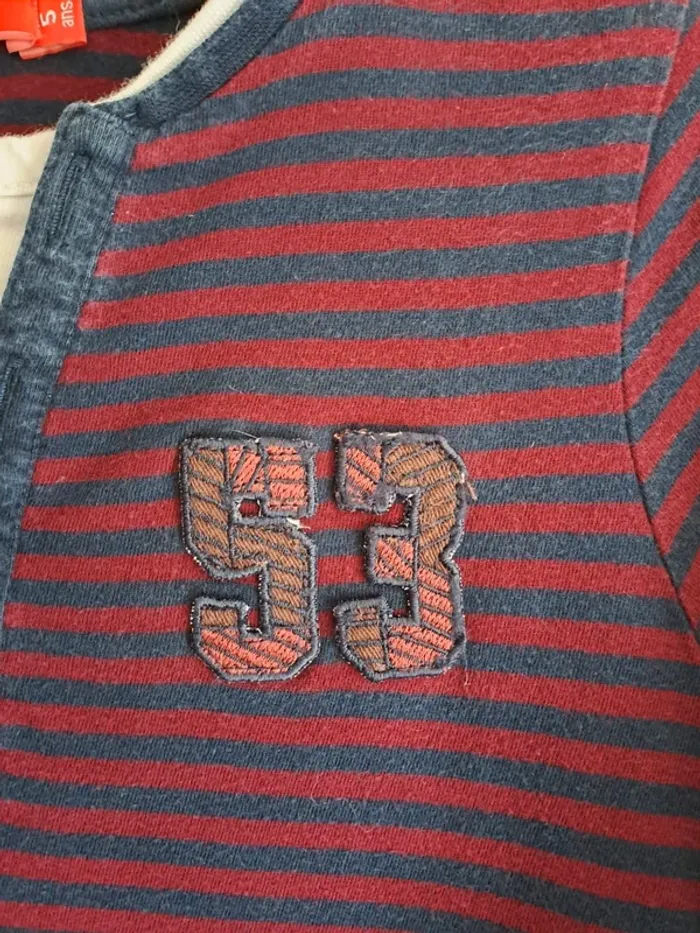 T-shirt garçon ML 5 ans comme neuf bordeaux tissaia - photo numéro 4