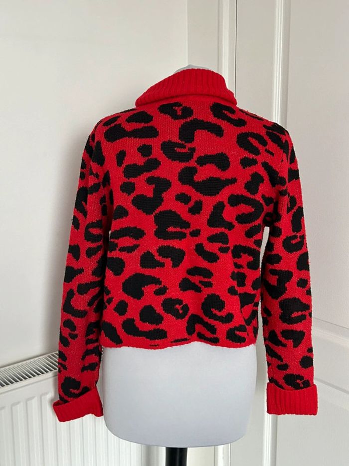 Pull Colynn rouge noir style Ladybug - photo numéro 3
