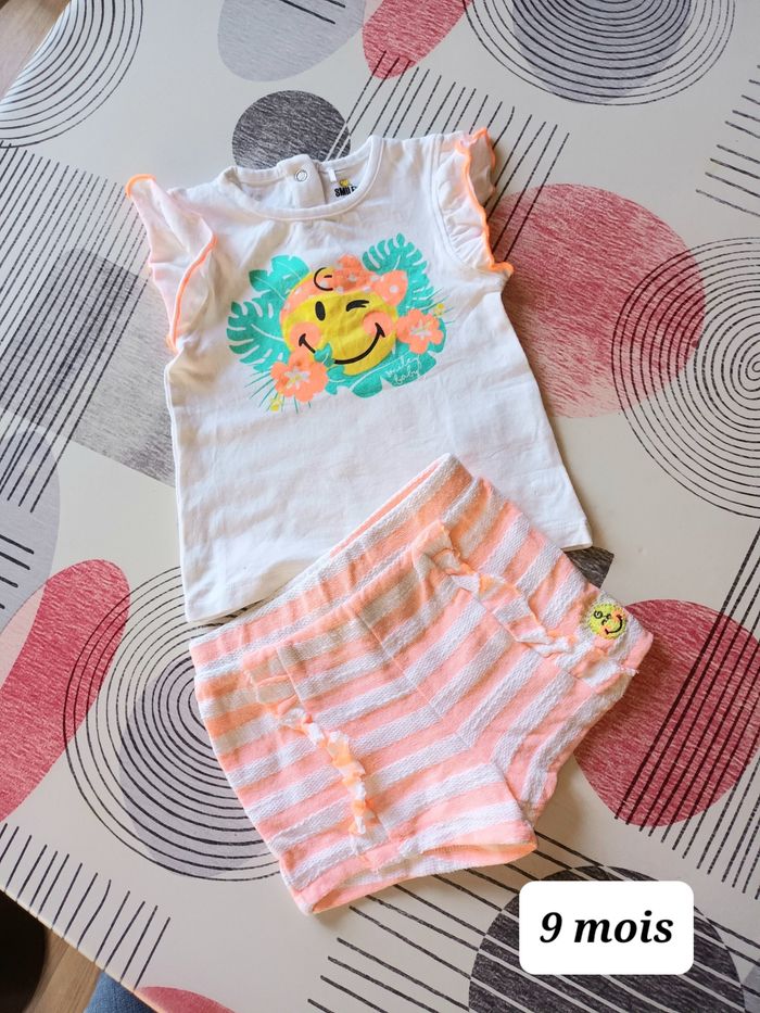 Tenue Ensemble short Taille 9 mois Neuf 👧