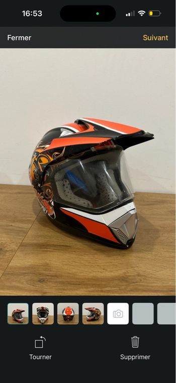 Casque moto furious energy
