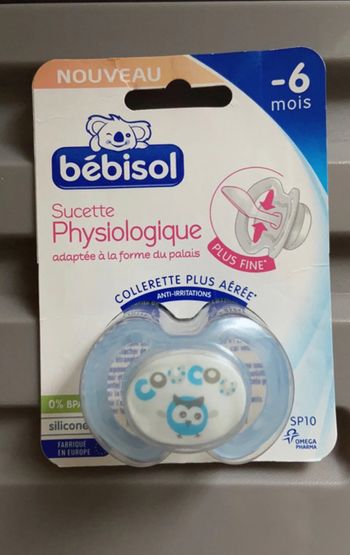 Tétine Bebisol -6mois