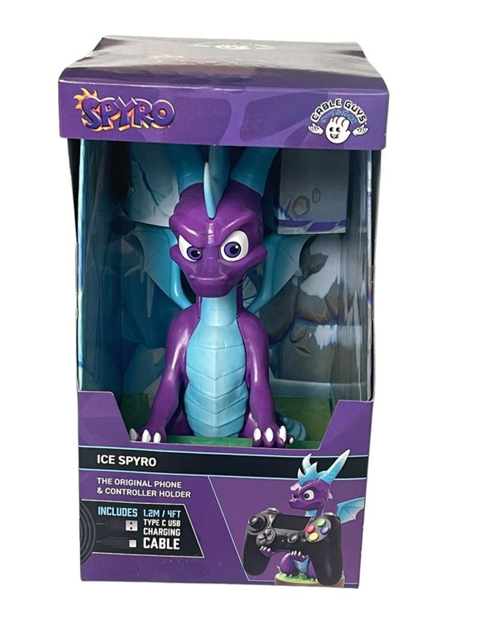 Figurine porte-manette / téléphone Ice Spyro Câble Guys Exquisite Gaming neuf