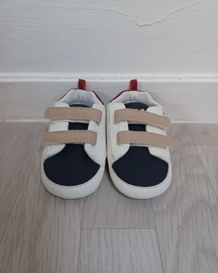 Chaussons basket scratch bébé garçon tape à l'oeil - photo numéro 3