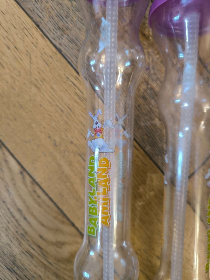 Lot de deux verres paille babyland amiland - photo numéro 2