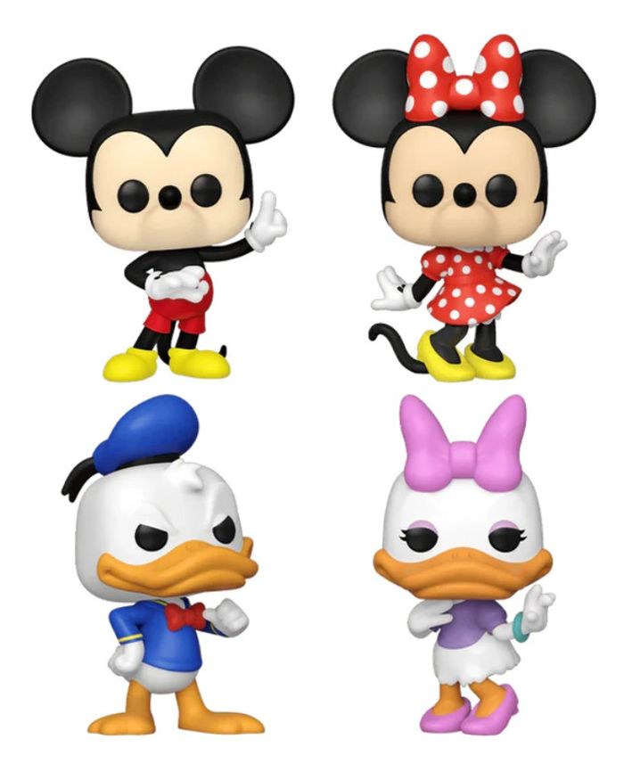 Coffret 4 Pop Figurines Disney "Mickey, Minnie, Donald et Daisy" - photo numéro 3