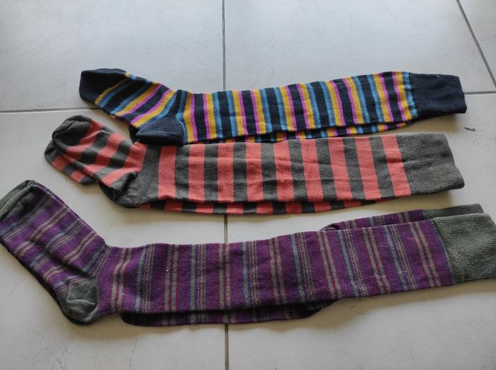 Lot de 3 paires de chaussettes hautes 35-38