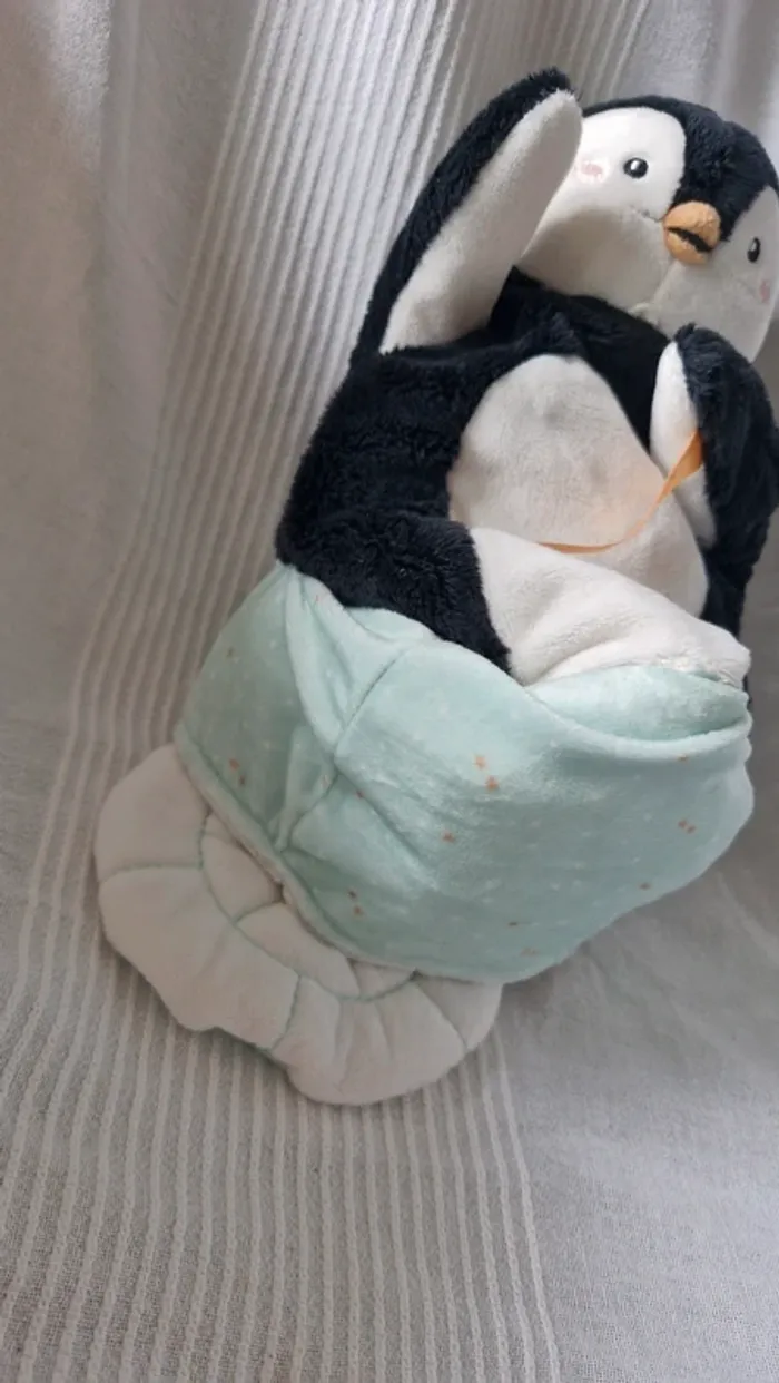 Doudou marionnette  cache cache Pingouin Kaloo - photo numéro 7