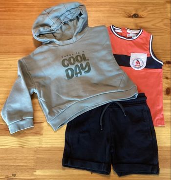 Lot sweat ,débardeur et short 24 mois