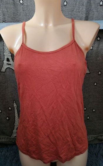 Débardeur à bretelles couleur brique taille M-L