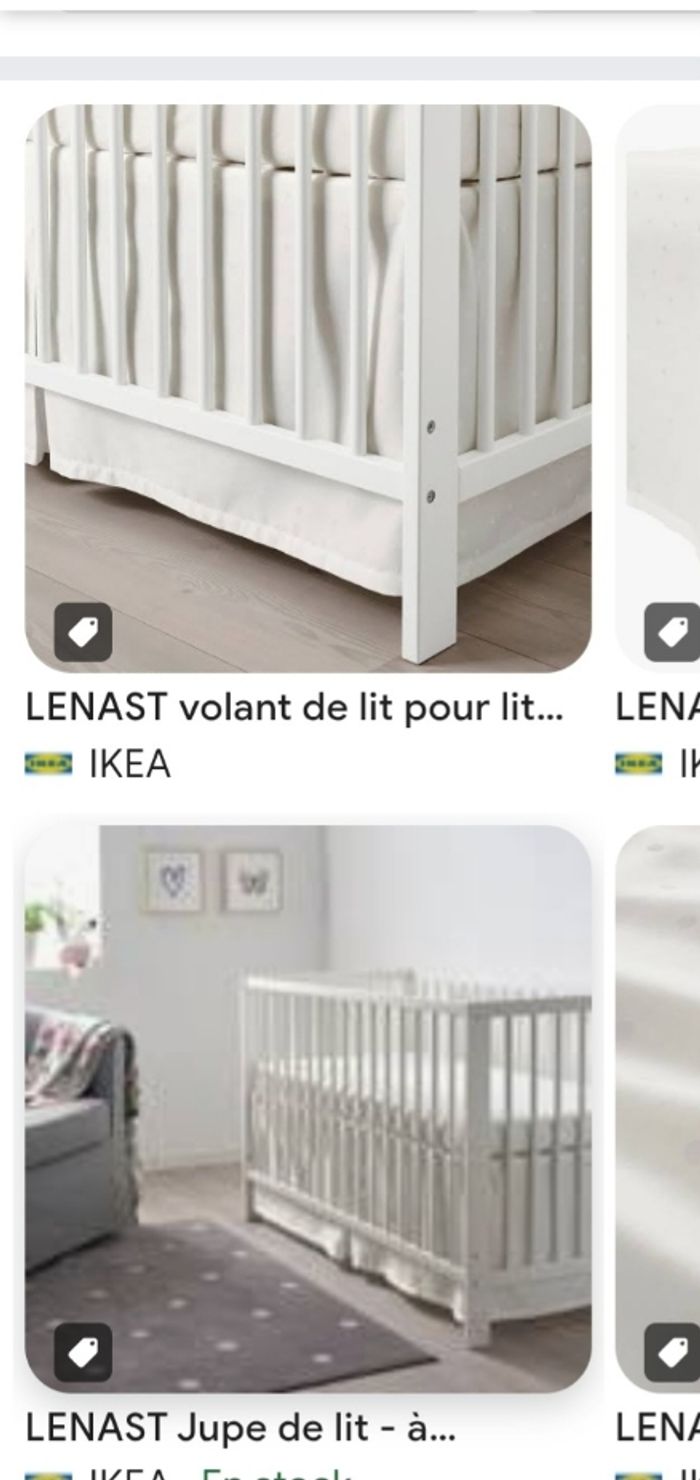 Jupe de lit 60×120 - photo numéro 2