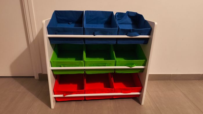 Meuble de rangements avec 9 bacs