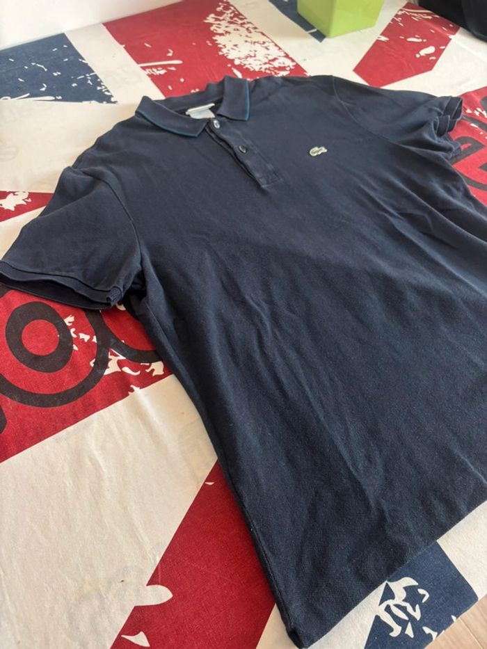 Polo Lacoste taille S/M bleu marine - photo numéro 5