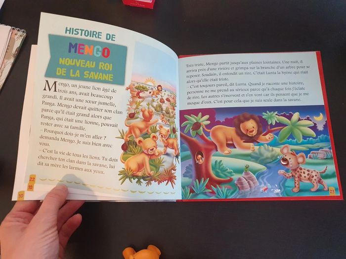 Livre Loumba le lion + figurines lion et éléphant - photo numéro 4