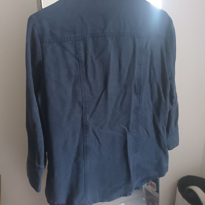 Look élégant et moderne veste chemise  marine T38 lyocell - photo numéro 9