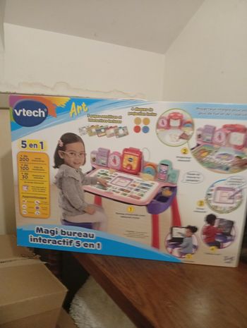 Magi bureau interactif 5 en 1 neuf rose dès 3 ans 