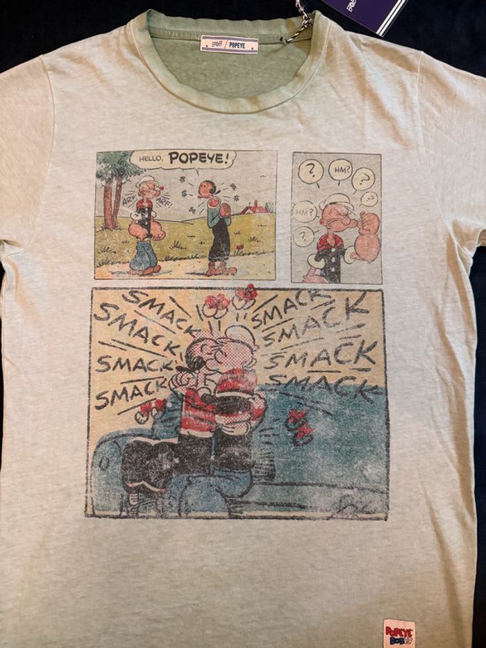 BoB – Tee-shirt "Popeye" vert olive, taille S - photo numéro 2