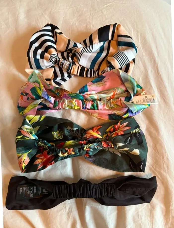 Lot de 4 Bandeaux h&m satinés - photo numéro 2