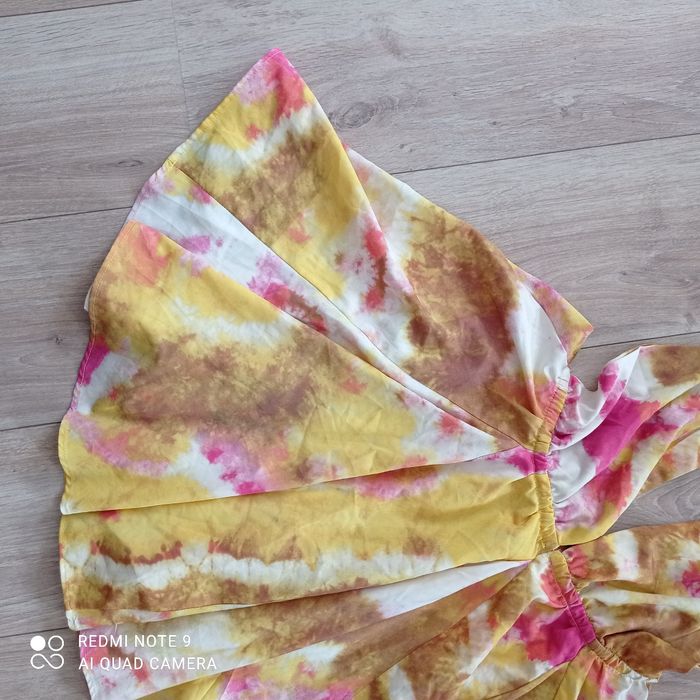 Robe jaune et rose dos nu t38 - photo numéro 8