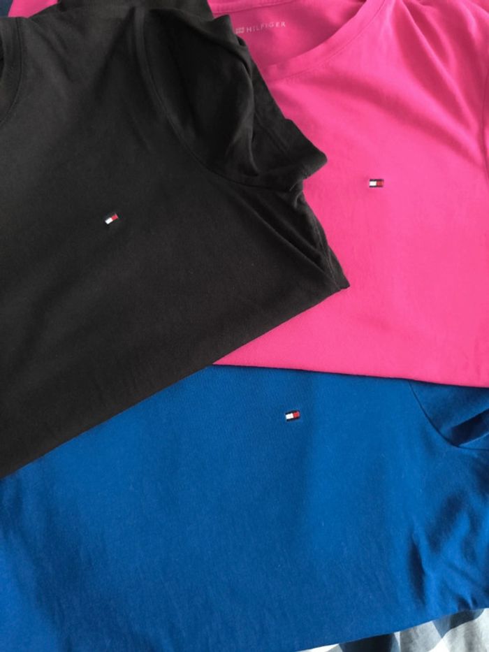 Lot de 3 t-shirts femme Tommy Hilfiger - Taille L - photo numéro 11