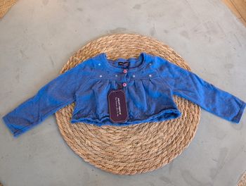 Gilet mauve neuf 18 mois fille Sergent Major