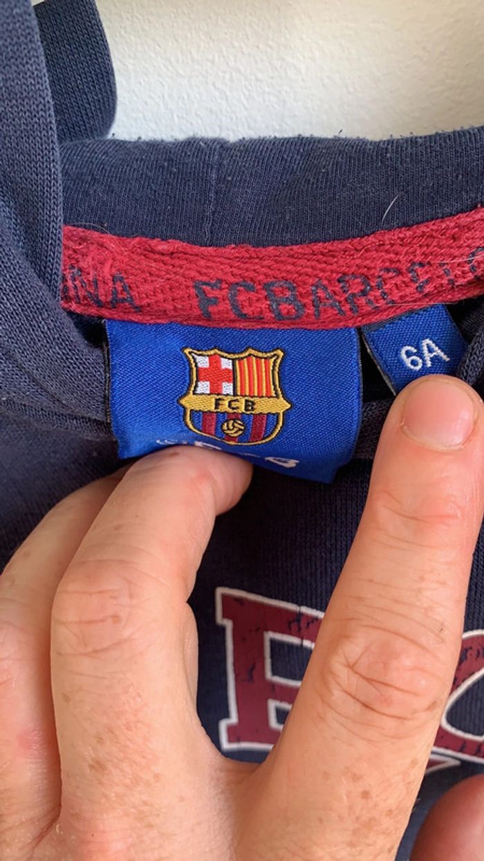 Sweat à capuche FC Barcelone - photo numéro 2