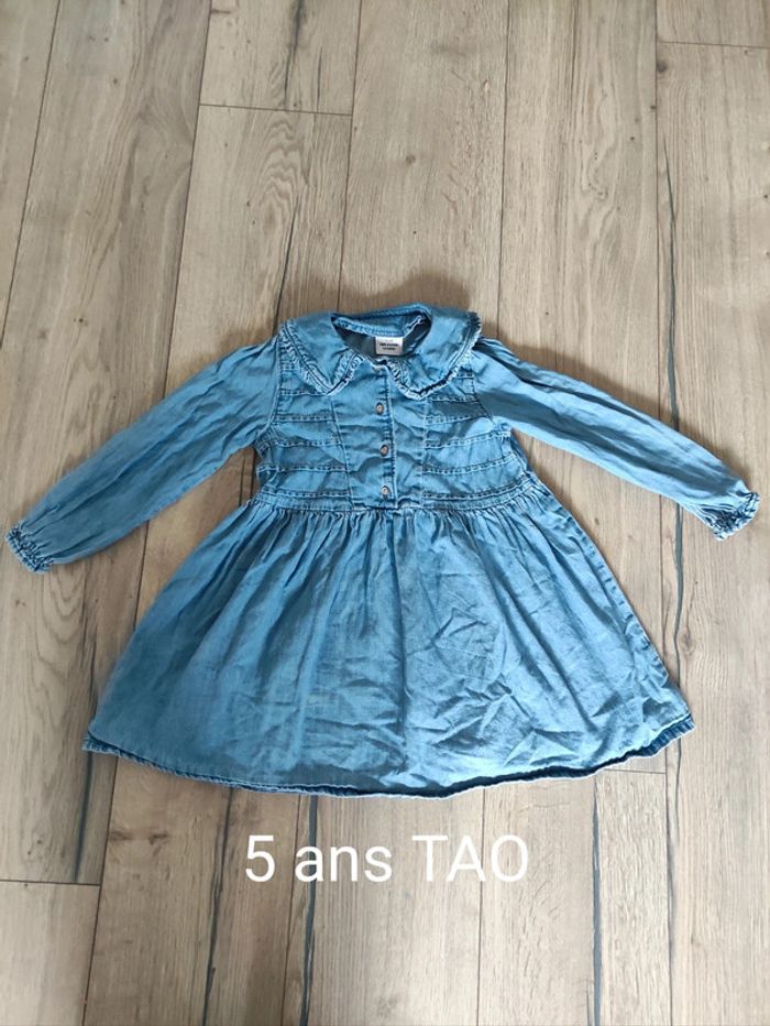 Robe en jean manches longues tape à l'oeil 5 ans