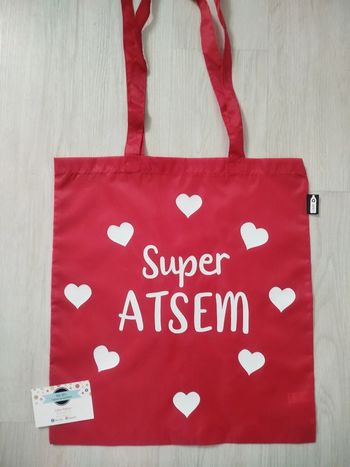 Tote bag super ATSEM idéal fin d'année scolaire