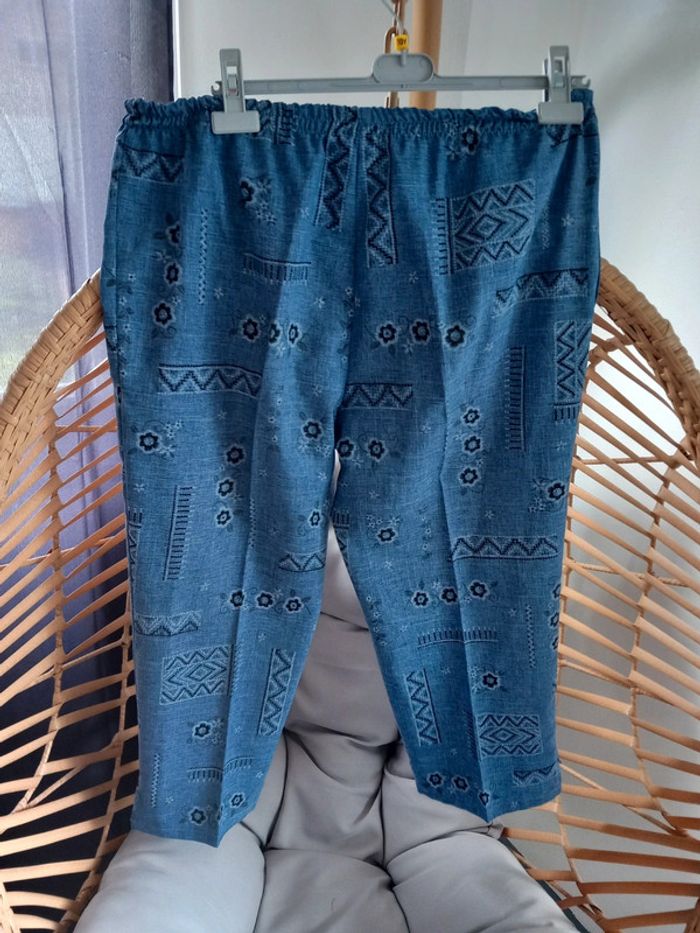 Pantalon à motif femme taille 46/48 - photo numéro 2
