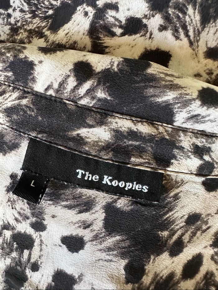 Chemisier en soie léopard The Kooples T40 L - photo numéro 8