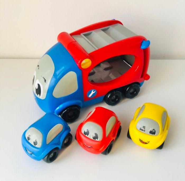 Camion remorque avec trois voitures Smoby - photo numéro 4