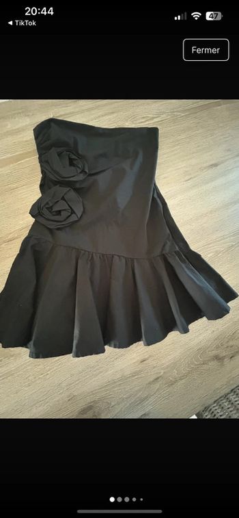 robe noir zara