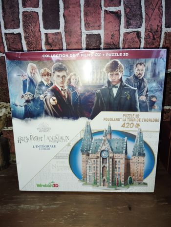 Coffret 11 films Harry Potter et puzzle 3d