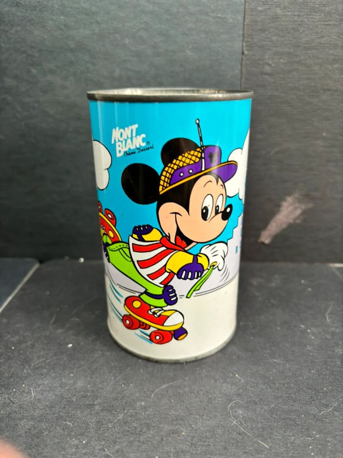 Boîte en métal Disney vintage Mickey, mont blanc - photo numéro 3
