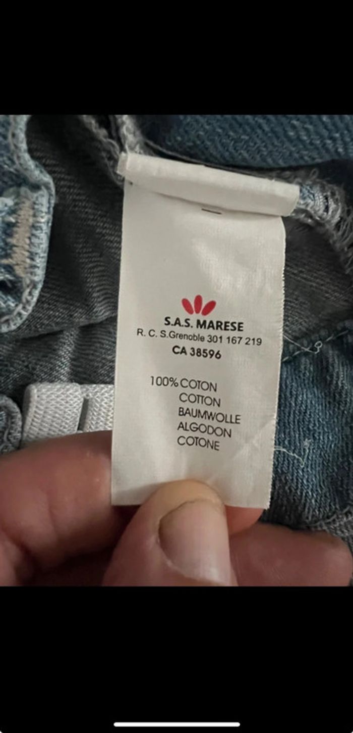 Short jean enfant fille parfait état taille 10 ans 100% coton - photo numéro 3