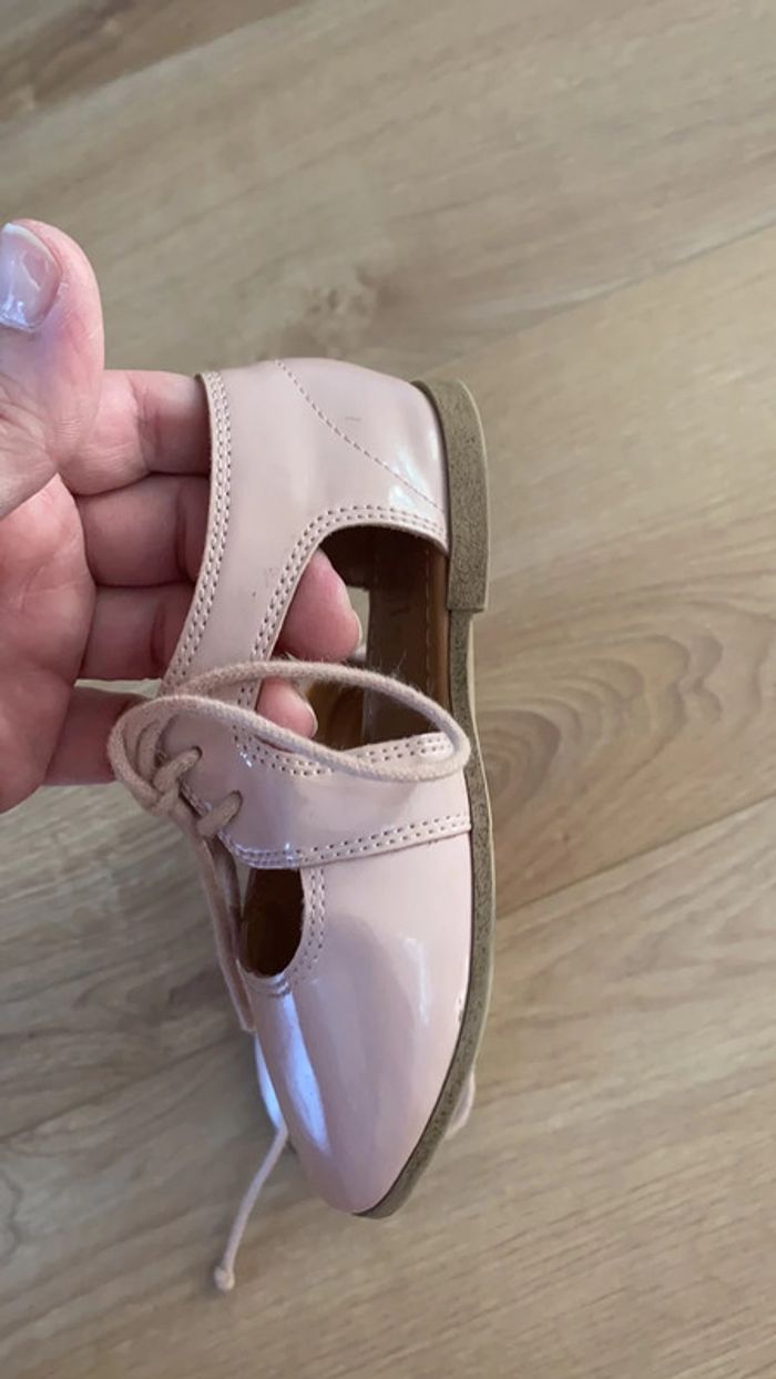 Magnifique ballerines rose poudré vernis zara - photo numéro 4