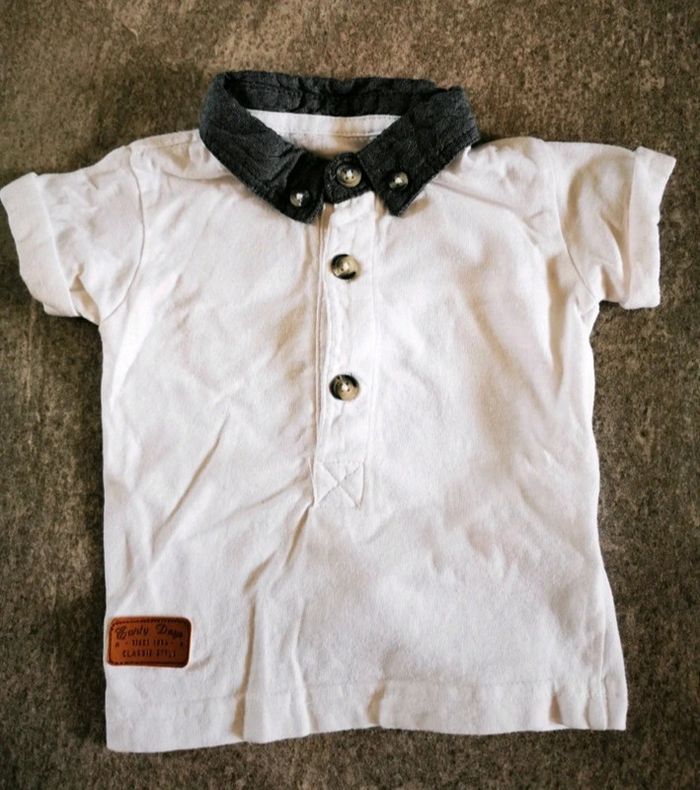 T-shirt Polo chic bébé garçon 3/6 mois comme neuf