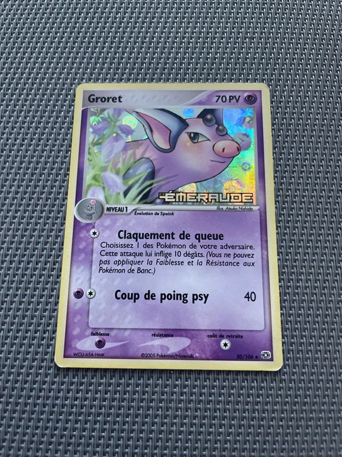 Carte Pokémon Groret 30/106 Reverse Ex Emeraude FR