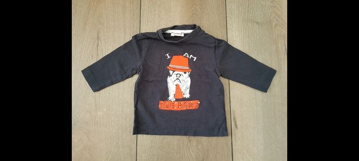 Lot de 4 tee-shirts manches longues garçon 6 mois - photo numéro 4