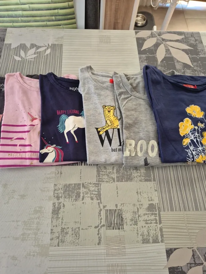 Lot de 7 Tee-shirt manches longues 10 ans - photo numéro 3